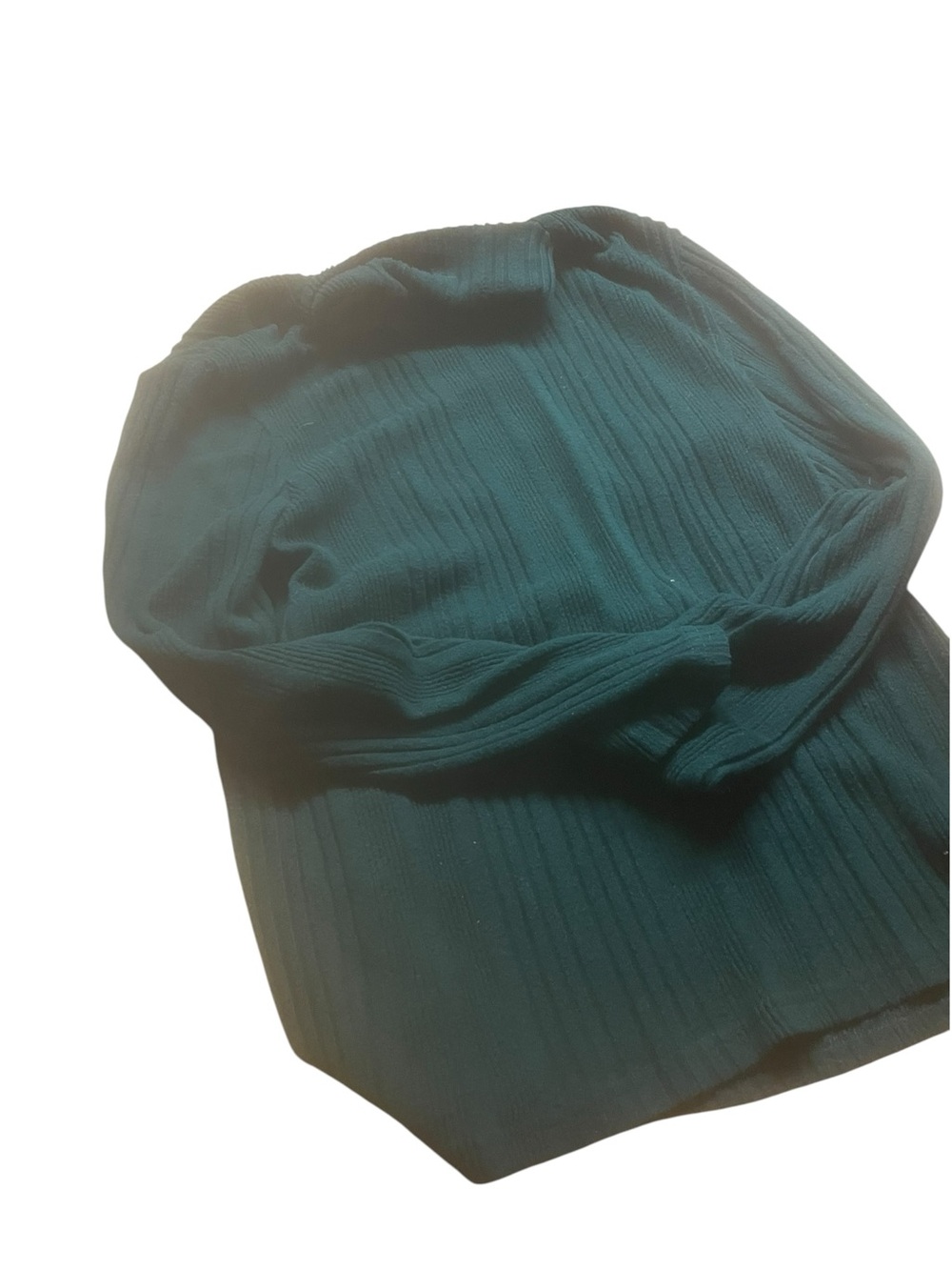 Shen size large Ribbed Women's Top in Teal excellent condition beautiful color
